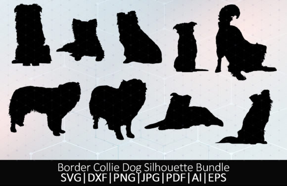 Border Collie Dog Silhouette