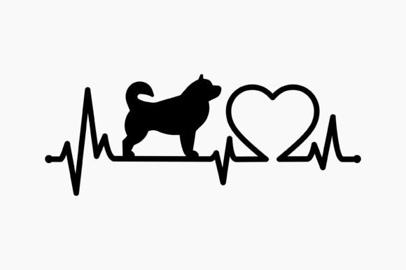 Dog Malamute Heartbeat