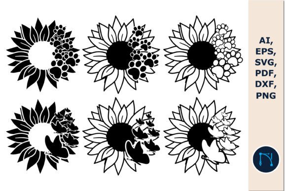 Embroidery Design Review: Dog Paw Butterfly Sunflower SVG Bundle