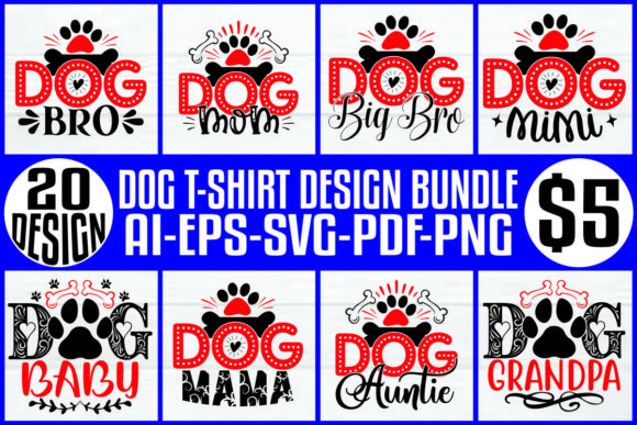 Embroidery Design Review: Dog T-shirt and SVG Design Bundle
