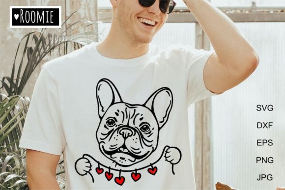 Frenchie Hearts Garland