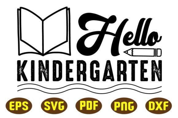 Hello Kindergarten SVG Designs