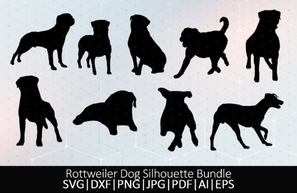 Rottweiler Dog Silhouette