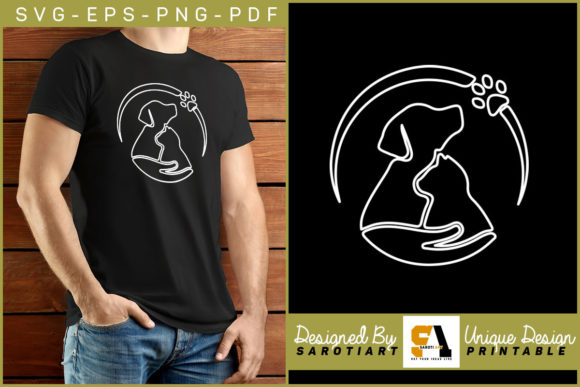 Veterinarian Dog Vector Paw Design SVG