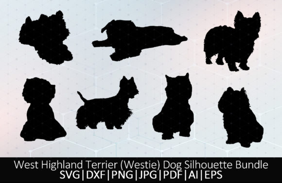 West Highlands Terrier Westie Silhouette